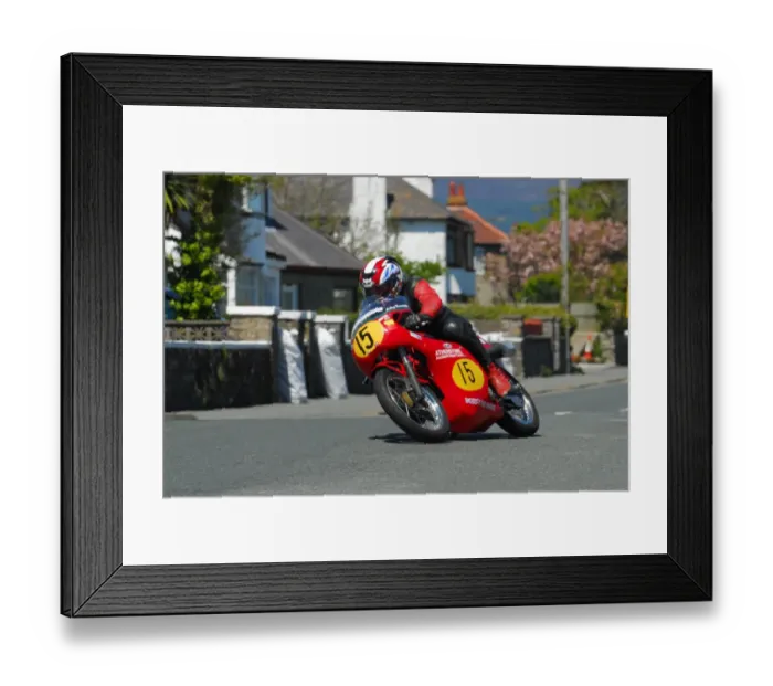 Framed Print : Athur Browning (Seeley G50) 2013 Pre TT Classic