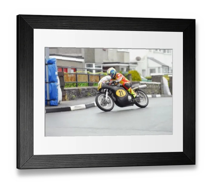 Framed Print : Alan Jackson (Seeley) 2013 Pre TT Classic Framed Print : Alan Jackson (Seeley) 2013 Pre TT Classic