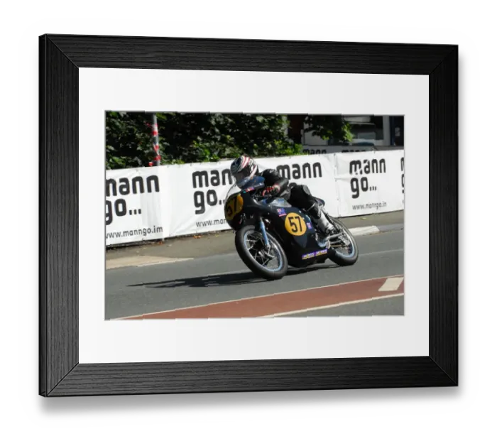 Framed Print : Neil May (Norton) 2013 Senior Classic TT Framed Print : Neil May (Norton) 2013 Senior Classic TT