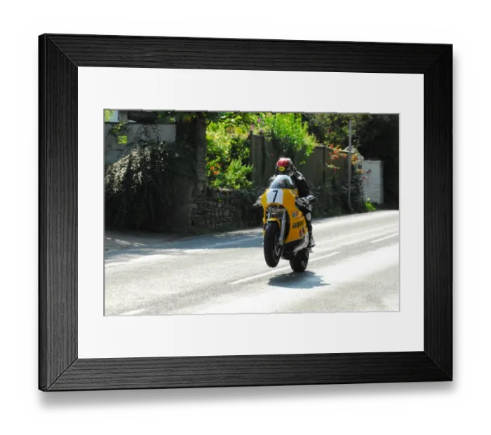 Framed Print : Gary Johnson (Yamaha Harris) 2013 Formula One Classic TT Framed Print : Gary Johnson (Yamaha Harris) 2013 Formula One Classic TT