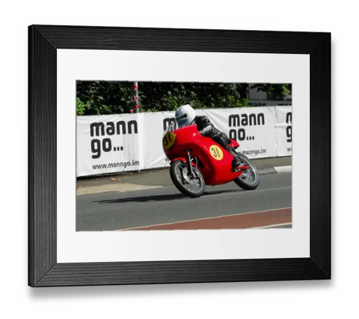 Framed Print : Doug Snow (Ducati) 2013 Senior Classic TT