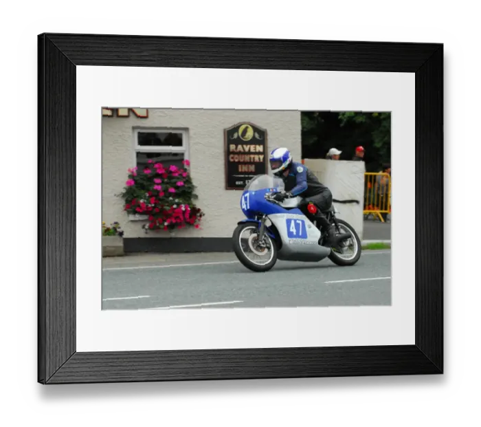 Framed Print : Jimmy Creer (Honda) 2013 Junior Classic TT