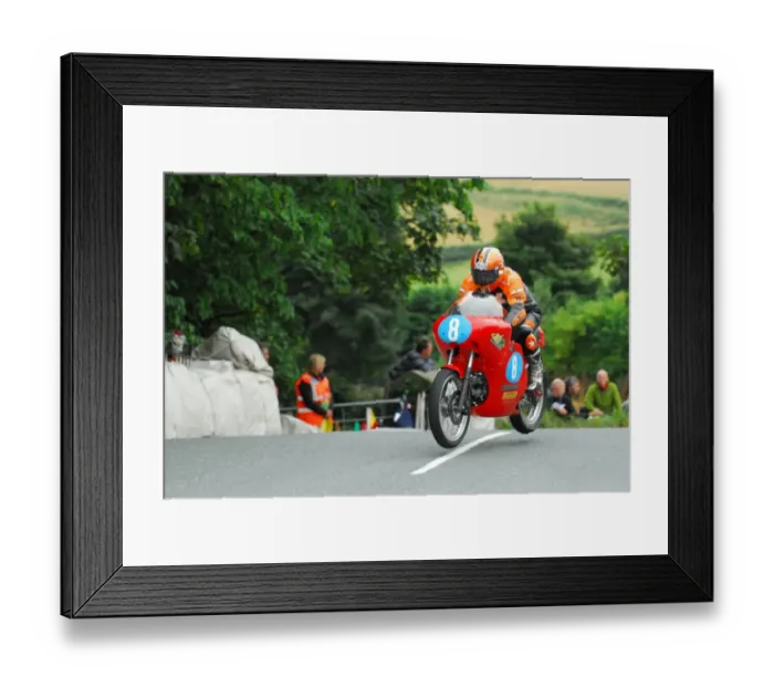 Framed Print : Roy Richardson (Aermacchi) 2013 Junior Classic TT Framed Print : Roy Richardson (Aermacchi) 2013 Junior Classic TT