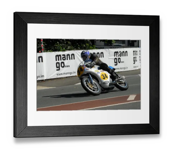 Framed Print : Bruno Leroy (Petty Norton) 2013 Senior Classic TT