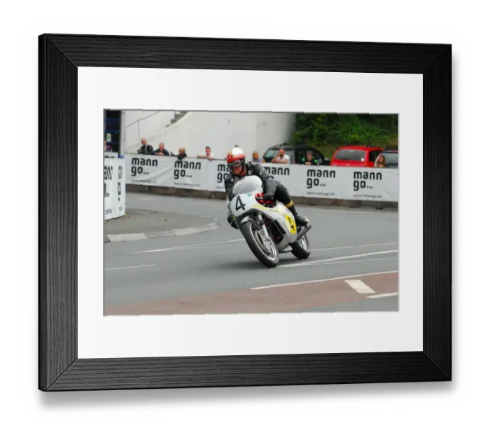 Framed Print : John McGuinness (Honda) 2013 Classic TT Parade Lap Framed Print : John McGuinness (Honda) 2013 Classic TT Parade Lap