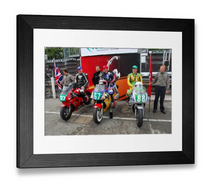 Framed Print : Alistair Haworth (Yamaha) Colin Martin (Kawasaki) Alex Sinclair (Yamaha) 2013 Lightweight MGP Framed Print : Alistair Haworth (Yamaha) Colin Martin (Kawasaki) Alex Sinclair (Yamaha) 2013 Lightweight MGP