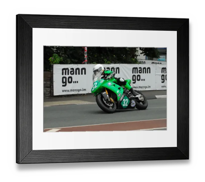 Framed Print : Ian Gardner (Kawasaki) 2013 Super Twin MGP Framed Print : Ian Gardner (Kawasaki) 2013 Super Twin MGP