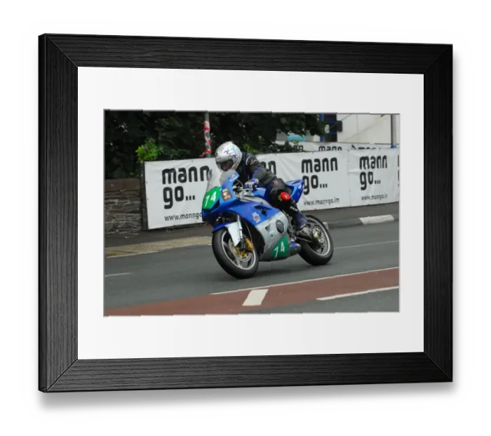 Framed Print : Dave Corlett (Kawasaki) 2013 Lightweight MGP