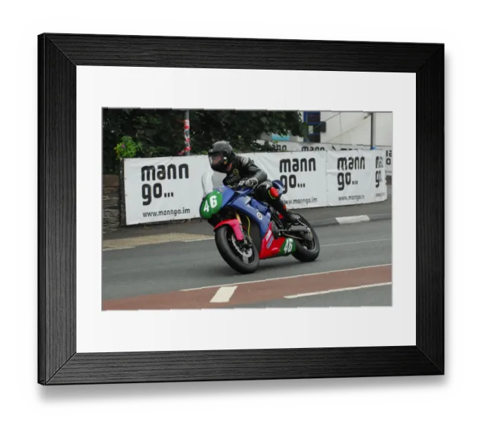 Framed Print : James Ford (Kawasaki) 2013 Super Twin MGP