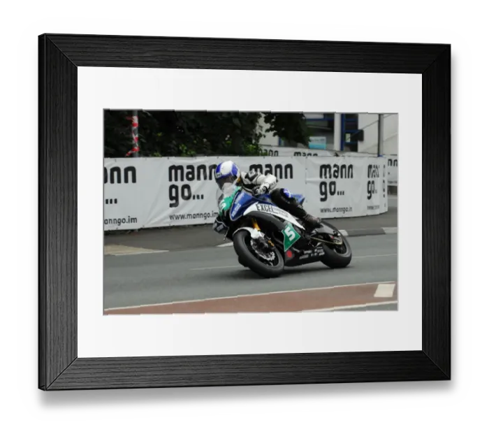 Framed Print : Rab Davie (Kawasaki) 2013 Super Twin MGP