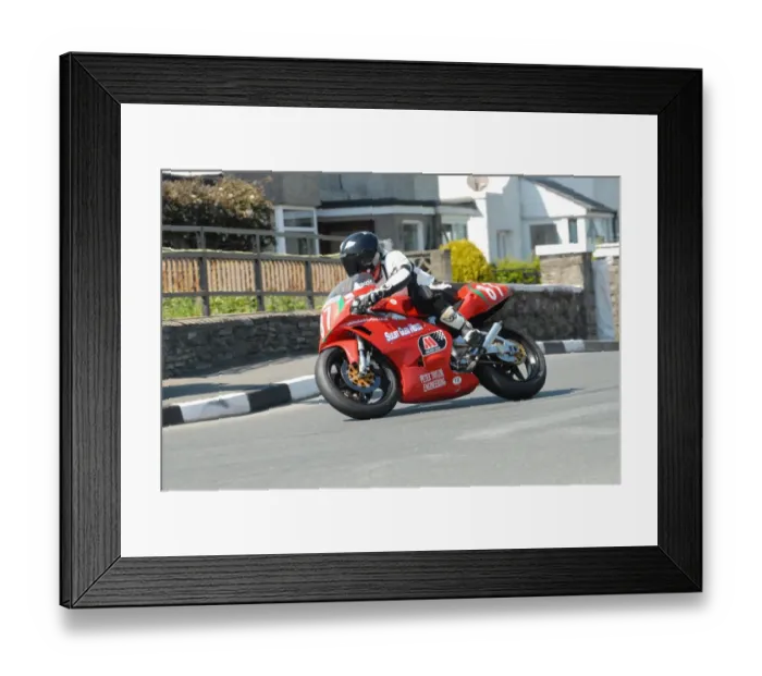 Framed Print : Brian Mateer (Yamaha) 2012 Pre TT Classic