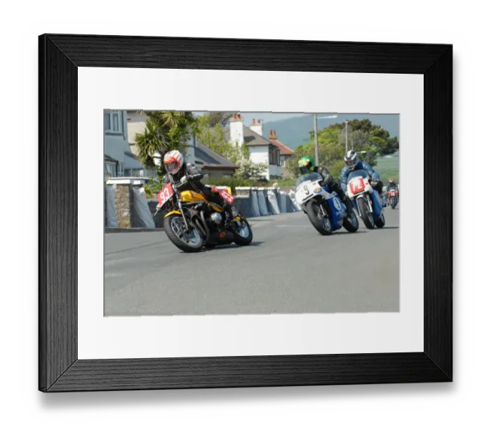 Framed Print : Anthony Redmond (Honda) and Chris McGahan (Triumph) and Tony Rainford (Triumph) 2012 Pre TT Classic Framed Print : Anthony Redmond (Honda) and Chris McGahan (Triumph) and Tony Rainford (Triumph) 2012 Pre TT Classic