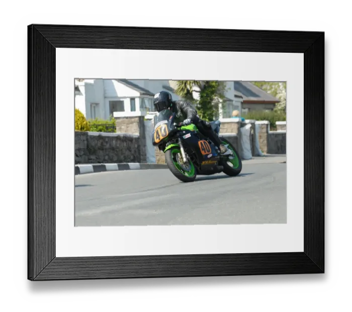 Framed Print : Henry Bell (Kawasaki) 2012 Pre TT Classic Framed Print : Henry Bell (Kawasaki) 2012 Pre TT Classic