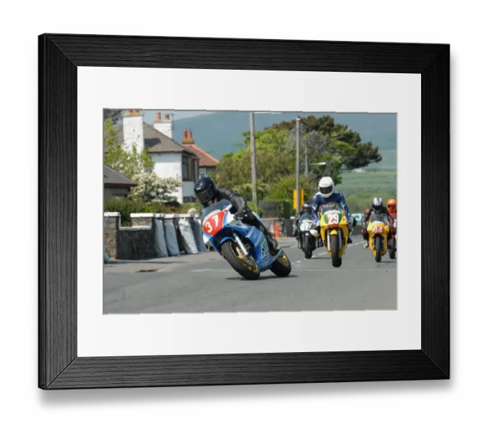 Framed Print : Chris Barratt (Yamaha) 2012 Pre TT Classic Framed Print : Chris Barratt (Yamaha) 2012 Pre TT Classic