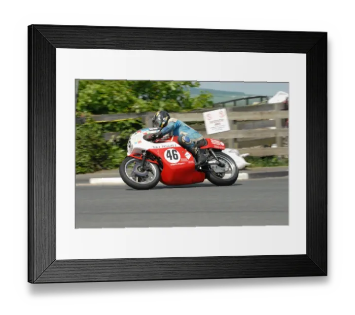 Framed Print : Alan Phillips (Rob North BSA) 2012 Pre TT Classic