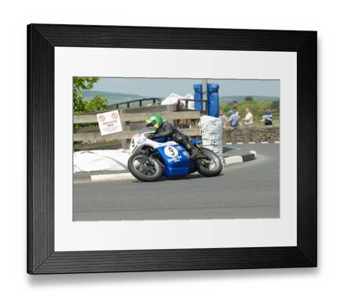 Framed Print : Chris McGahan (Rob North Triumph) 2012 Pre TT Classic