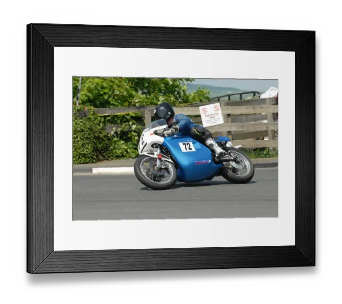 Framed Print : Tony Rainford (Rob North Triumph) 2012 Pre TT Classic Framed Print : Tony Rainford (Rob North Triumph) 2012 Pre TT Classic