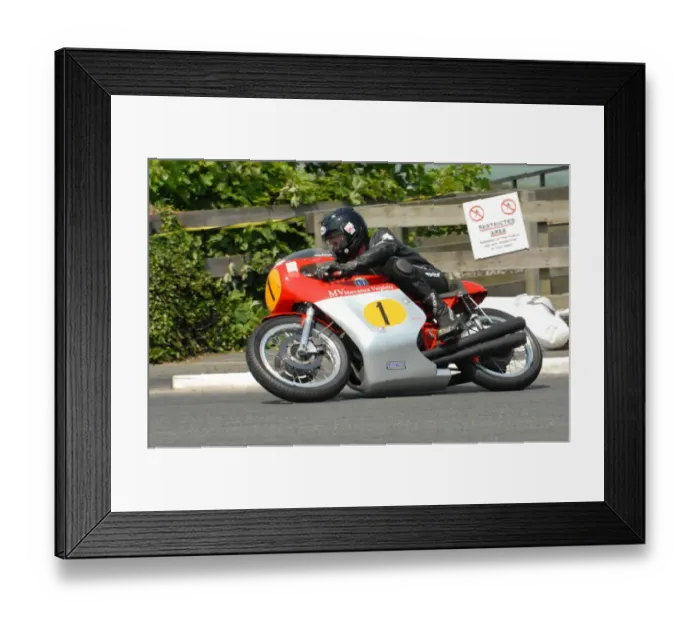 Framed Print : Alan Oversby (MV) 2012 Pre TT Classic