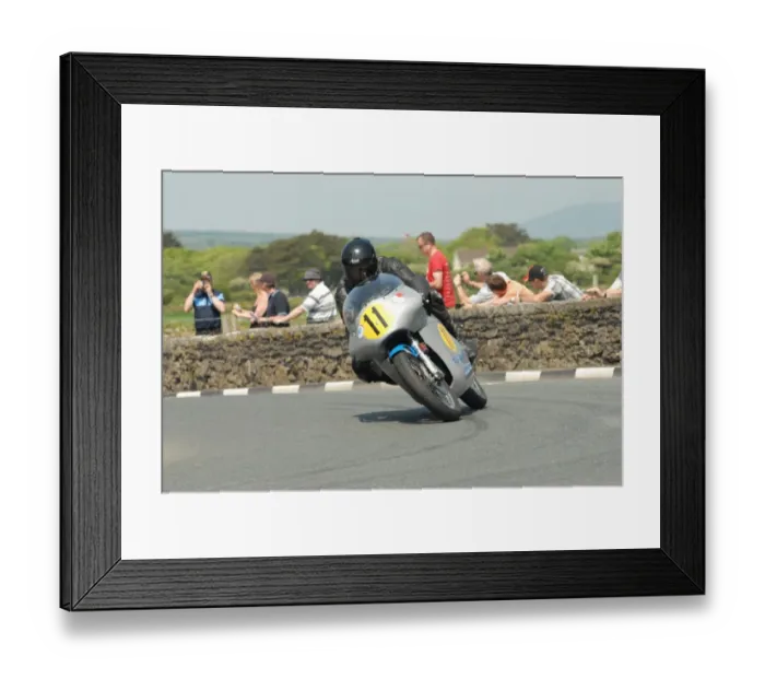 Framed Print : Steve Elliott (Honda) 2012 Pre TT Classic