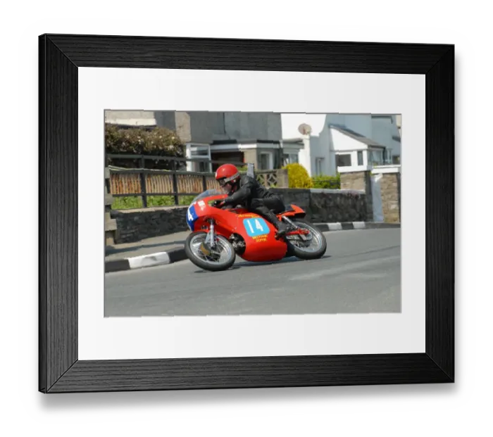 Framed Print : Bill Swallow (Aermacchi) 2012 Pre TT Classic Framed Print : Bill Swallow (Aermacchi) 2012 Pre TT Classic