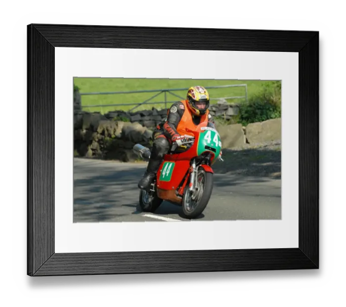 Framed Print : Rob Barker (Ducati) 2012 Pre TT Classic