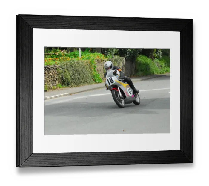 Framed Print : Anthony Mason (Honda) 2012 Classic 350 MGP