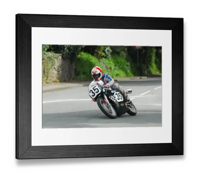 Framed Print : David Webber (Seeley 7R) at Ballacraine, 2012 Classic 350 MGP Framed Print : David Webber (Seeley 7R) at Ballacraine, 2012 Classic 350 MGP