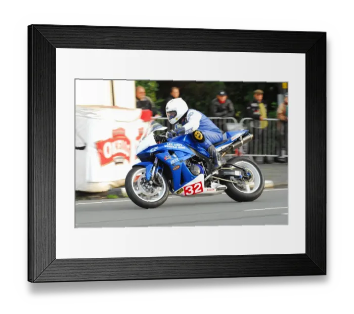 Framed Print : Les Liney (Honda) 2012 Newcomers MGP Framed Print : Les Liney (Honda) 2012 Newcomers MGP