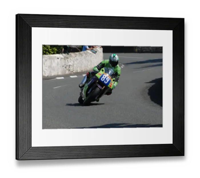 Framed Print : Dave Clarke (Kawasaki) 2011 Southern 100 Framed Print : Dave Clarke (Kawasaki) 2011 Southern 100