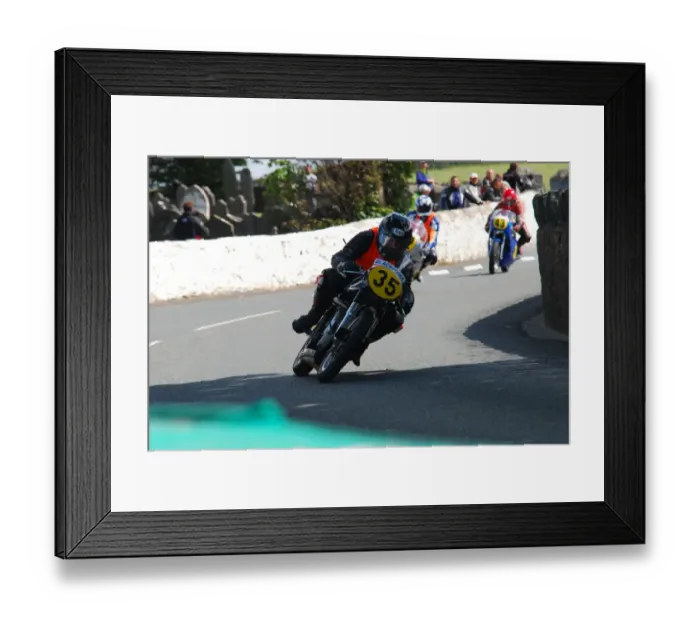 Framed Print : David Hebb (Norton) 2011 Pre TT Classic Framed Print : David Hebb (Norton) 2011 Pre TT Classic