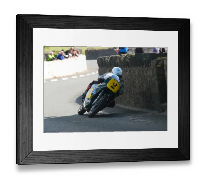 Framed Print : Wattie Brown (Petty Norton) 2011 Pre TT Classic
