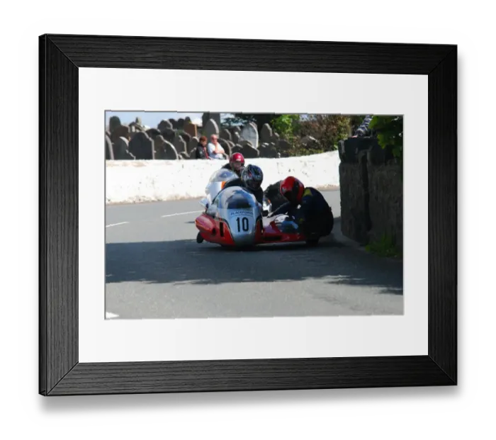 Framed Print : Wally Saunders & Alison De Angelis (MRE BMW) 2011 Pre TT Classic Framed Print : Wally Saunders & Alison De Angelis (MRE BMW) 2011 Pre TT Classic
