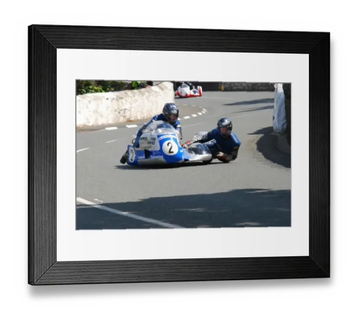 Framed Print : Nick Houghton & Paul Thomas (Nourish Weslake) 2011 Pre TT Classic Framed Print : Nick Houghton & Paul Thomas (Nourish Weslake) 2011 Pre TT Classic
