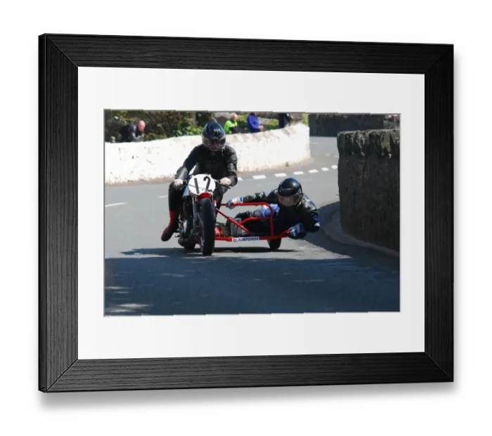 Framed Print : Nick Cutmore & Nancy Thomas (Triton) 2011 Pre TT Classic Framed Print : Nick Cutmore & Nancy Thomas (Triton) 2011 Pre TT Classic