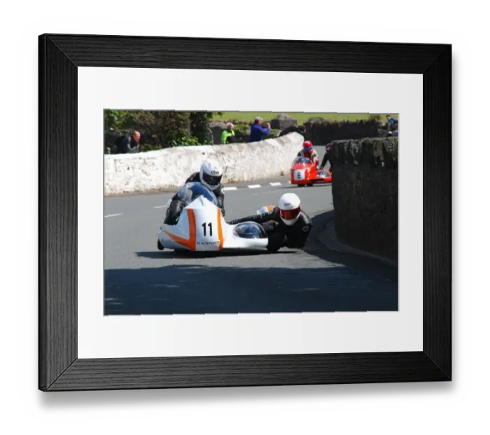 Framed Print : Ian Salter & Tim Dixon (Norton Equipe) 2011 Pre TT Classic Framed Print : Ian Salter & Tim Dixon (Norton Equipe) 2011 Pre TT Classic