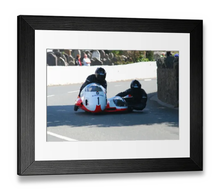Framed Print : Vincent Biggs & Phil Biggs (Busch BMW) 2011 Pre TT Classic Framed Print : Vincent Biggs & Phil Biggs (Busch BMW) 2011 Pre TT Classic