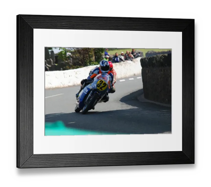 Framed Print : Sam Kinkead (Drixton Honda) 2011 Pre TT Classic