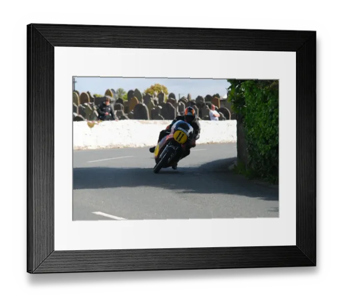 Framed Print : Alec Whitwell (Honda) 2011 Pre TT Classic