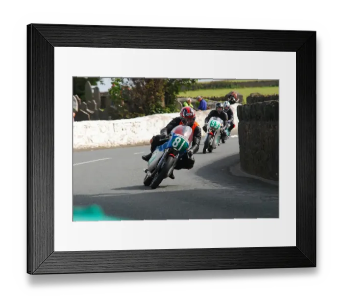 Framed Print : Ken Hankey (Suzuki) 2011 Pre TT Classic Framed Print : Ken Hankey (Suzuki) 2011 Pre TT Classic