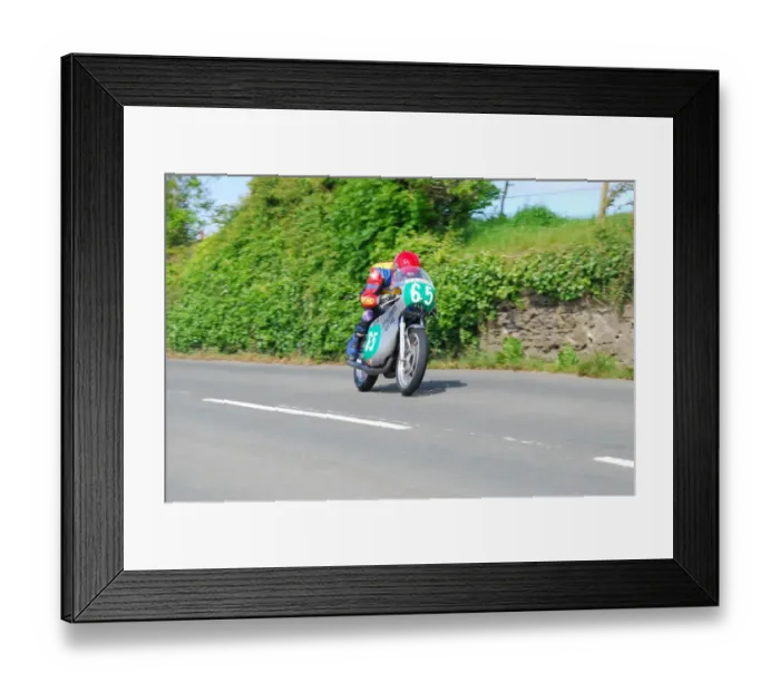 Framed Print : Peter Wakefield (Suzuki) 2011 Pre TT Classic