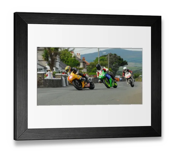 Framed Print : Matt Mylchreest (Honda) and Gaz Evans (Honda) and Mick Goodings (Honda) 2016 Southern 100 Framed Print : Matt Mylchreest (Honda) and Gaz Evans (Honda) and Mick Goodings (Honda) 2016 Southern 100