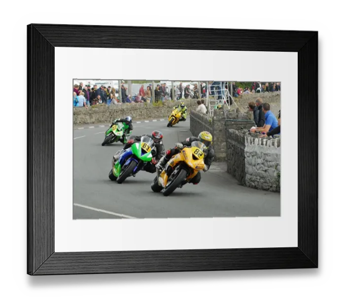 Framed Print : Matt Mylchreest (Kawasaki) and Tom Robinson (Kawasaki) 2016 Southern 100