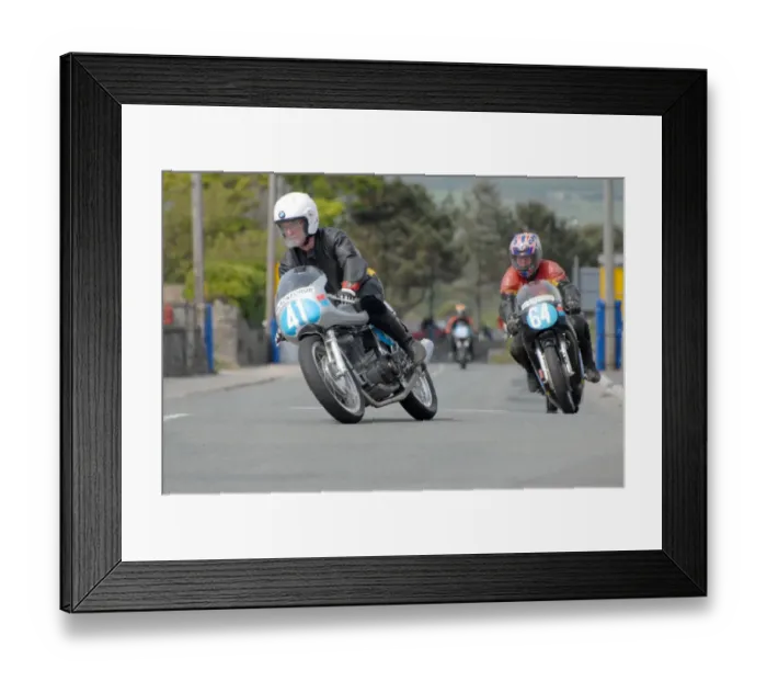 Framed Print : Larry Devlin (Ducati) 2007 Pre TT Classic Framed Print : Larry Devlin (Ducati) 2007 Pre TT Classic
