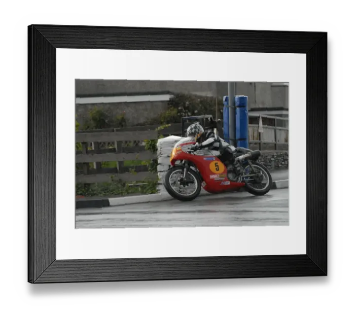 Framed Print : Chris Palmer (Norton) 2007 Pre TT Classic