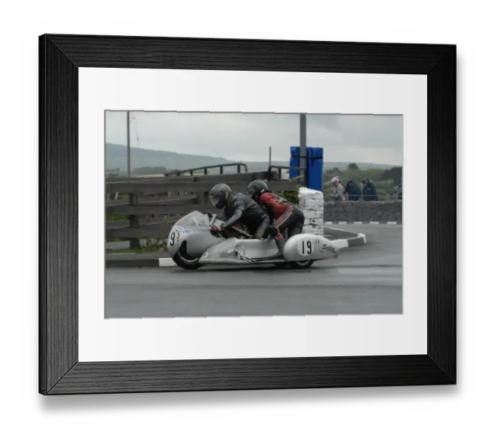 Framed Print : John Davies & Peter Large (Seeley) 2007 Pre TT Classic Framed Print : John Davies & Peter Large (Seeley) 2007 Pre TT Classic