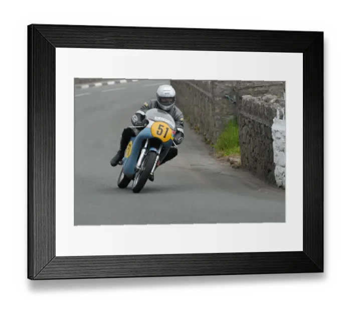 Framed Print : Ian Bainbridge (Norton) 2007 Pre TT Classic Framed Print : Ian Bainbridge (Norton) 2007 Pre TT Classic