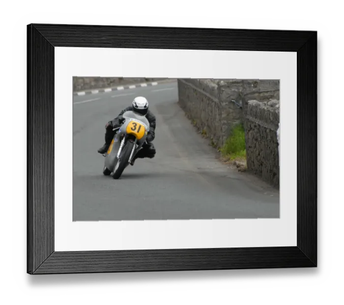 Framed Print : Brian Nichol (Matchless Seeley) 2007 Pre TT Classic Framed Print : Brian Nichol (Matchless Seeley) 2007 Pre TT Classic