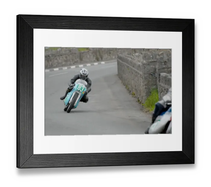 Framed Print : Dave Spencer (Ariel) 2007 Pre TT Classic