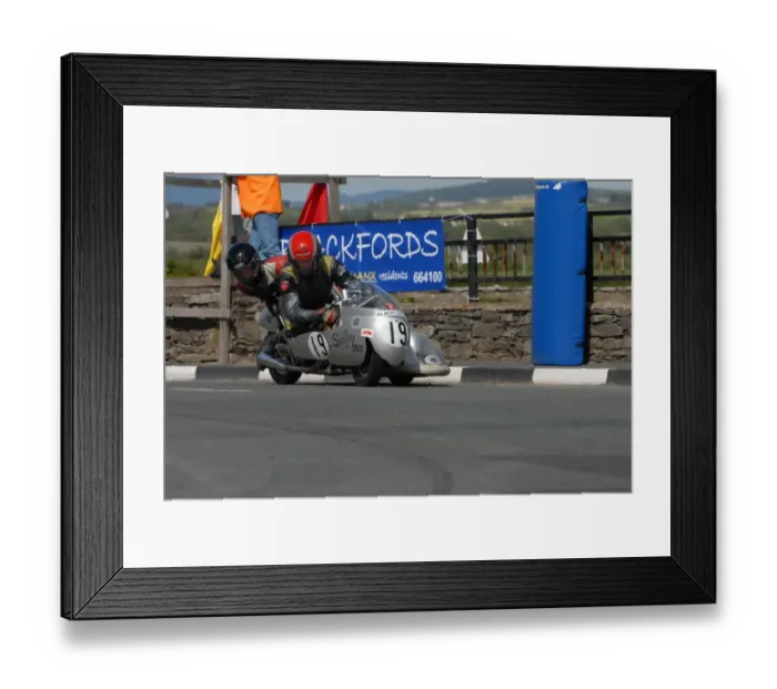 Framed Print : John Davies & Peter Large (Seeley) 2007 Pre TT Classic Framed Print : John Davies & Peter Large (Seeley) 2007 Pre TT Classic