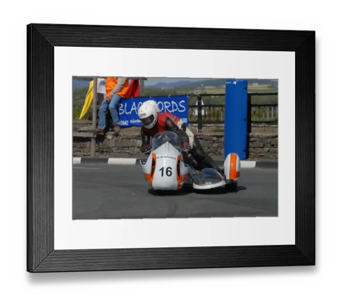 Framed Print : Ian Salter & Debbie Salter (Norton) 2007 Pre TT Classic Framed Print : Ian Salter & Debbie Salter (Norton) 2007 Pre TT Classic
